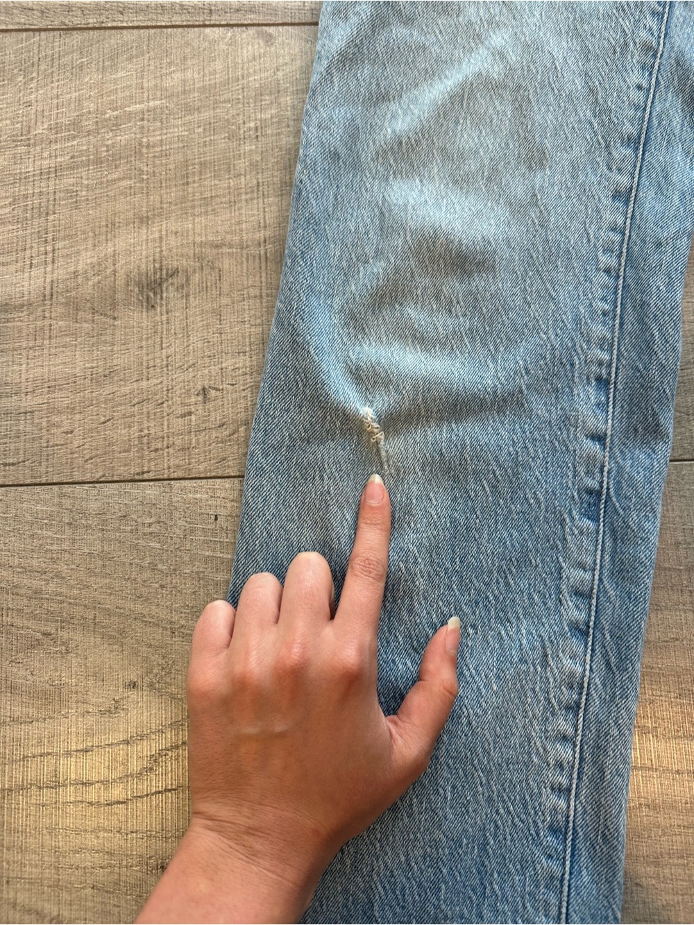 Classic High-Rise Light Blue Women's Jeans - Picture 6 of 7